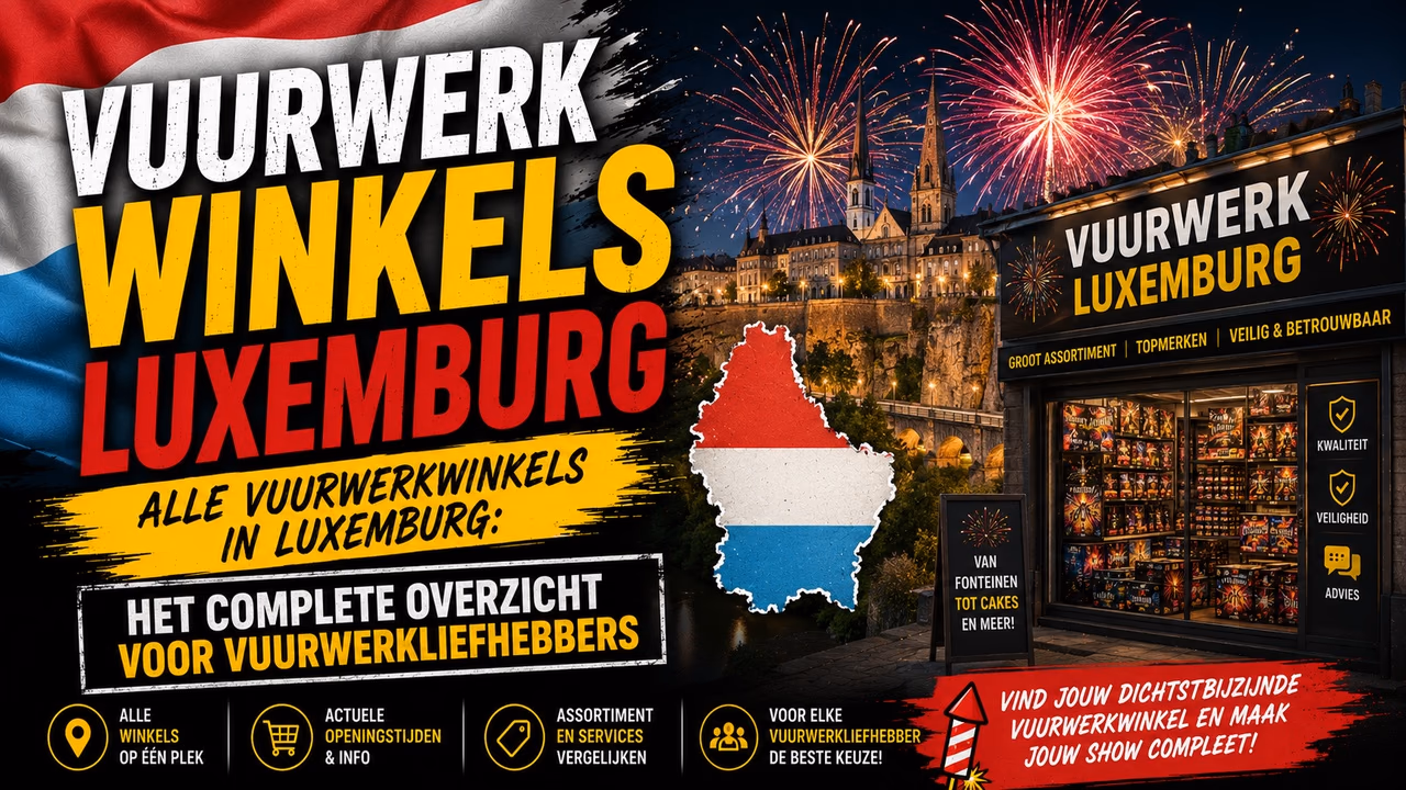 Acheter des Feux d’Artifice au Luxembourg ? Trouvez Tous les Magasins et Points de Vente F1, F2, T1 & P1