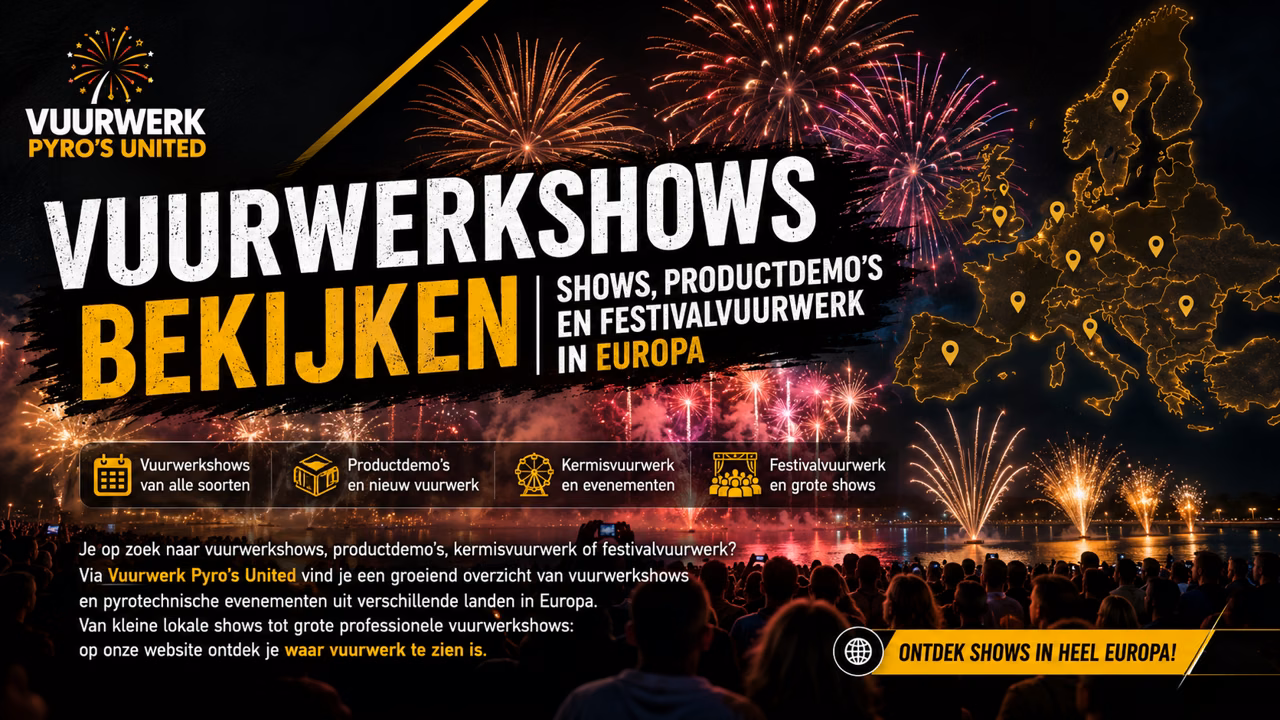 Voir des feux d'artifice | Démonstrations produits, feux de fête foraine et feux de festival en Europe